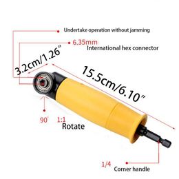 Hand Tools Degree Right Angle Drill Chuck Universal Bit Driver Corner Electric Power Cordless Adapter ScrewdriverHand