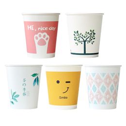 customized drinking cups NZ - Customize Tumblers Good Quality Disposable Single Wall Drinking Container Biodegradable Coffee Paper Cup