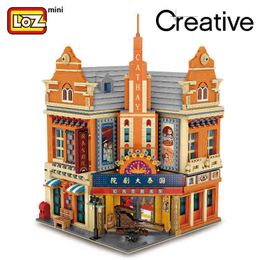 Loz Building Blocks Cathay Pacific Theatre Republic China Mini Small Particle Assembly Toy Large And Difficult J220624