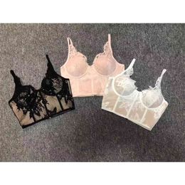 Arrival Women Sexy Designer Lace Tops Camisole Tops Ladies Trendy Night Club Bandage Crop Tops 210401