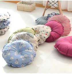 Cushion/Decorative Pillow Multicolored Linen Futon Large Floor Cushions Japanese Style Meditation Cushion Home Decor Seat PadCushion/Decorat