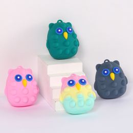 Fidget Toys 5style Owl Bubble Music Sports Push It Bubble Sensory Autism Special Needs Stress Reliever Squeeze Decompression Toy for Kids