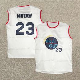 Custom Retro Motaw #23 Tournament Shoot Out Basketball Jersey Men's Ed White Any Name Number 2xs-6xl Top Quality Jerseys