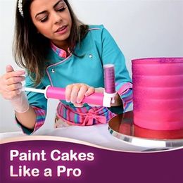Cake Manual Airbrush Spray Gun Decorating Spraying Colouring Baking Decoration Cupcakes Desserts Kitchen Pastry Tool 220815