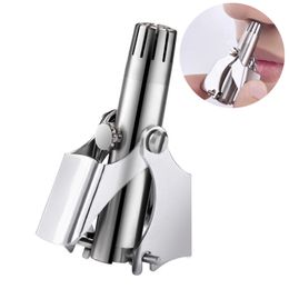 Men Nose Hair Trimmer Other Household Sundries Stainless Steel Manual Durable Ear Hair Trimmers Razor Shaver Washable Portable With Brush HY0433