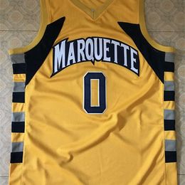 Xflsp 4 john 0 howard College Marquette Golden Eagles Retro throwback basketball jersey Stitched any Number and name