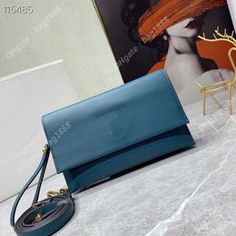 Luxury Designer bag women's handbag summer new fashion leather horizontal flip Single Shoulder Messenger Bag