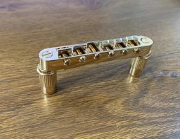 Good Bridge of Tune-O-Matic for 6 Strings Electric Guitar Gold Colour in Stock Discount Accessories