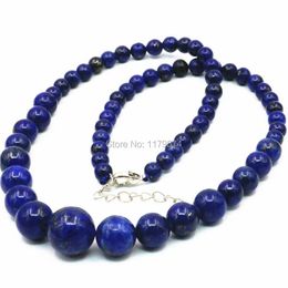 Chains Arrival 6-14mm Lapis Lazuli Tower Necklace Chain For Women Girls Gifts Wholesale Jewelry Making Price 18inchChains