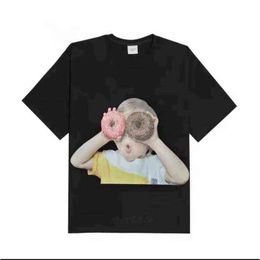 Spot Chao Brand Adlv Donut Short Sleeve Printed Loose T-shirt Men And Women Lovers Half Bear Top Summer 1 t-shirt fashion tshirts brands B29