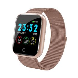 golden cell phones Australia - I5 Bluetooth Smart Watch Sport Waterproof Heart Rate BloodPressure Monitor Men Women Kids Smartwatch Android Females Watches For I316u