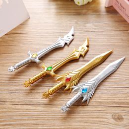 Gel Pens 2PCS Pen Novelty Knife And Sword Neutral 0.38mm Kawaii Stationery School Writing Office Supplies
