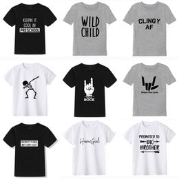 Summer Boys T Shirt Fashion Print Kids For Boy Cotton Short Sleeve Baby Girls Children s Clothes Brand 220620