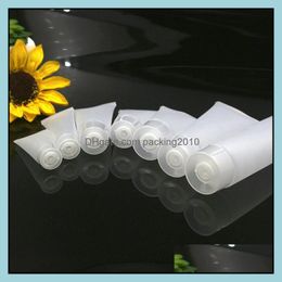 10Ml 15Ml 20Ml 30Ml 50Ml 100Ml Clear Plastic Lotion Soft Tubes Bottles Container Empty Makeup Cream Jxw503 Drop Delivery 2021 Packing Offi