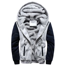 Giacca da uomo inverno densa con cerniera calda con cerniera giacca da uomo sportivo abbigliamento maschio giacca inverno uomini 4xl5xl 201114