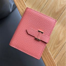 Bags Lady Short Leather Folding Wallet Zero Wallet Multi-function Driver's Licence Card Bag Large Capacity Multi-card