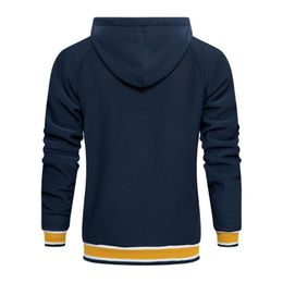 Men's Hoodies & Sweatshirts Winter Men's Thick Fleece 2022 Warm Men Solid Color Sportswear Zipper Hoodie Casual Mens Hooded OuterwearMen