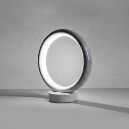 Table Lamps Nordic Ring FRP Lamp Modern Simple Children's Luces Living Room Bedroom Bedside Decorative Lighting Bed Cafe Turkish LampTab