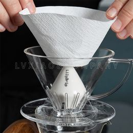 Lilydrip Coffee Dripper V60 Filter Cup Speed Up Brewing and Holding Temperature Improve ction Rate 210309