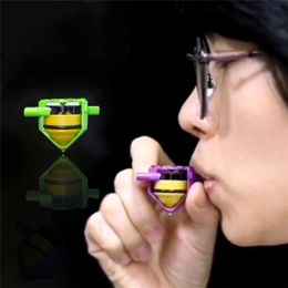 1PCs Spinning Top Novelty Whistle Gyro Toys Blowing Rotation Stress Relief Desktop Kids Gift Classic 220725