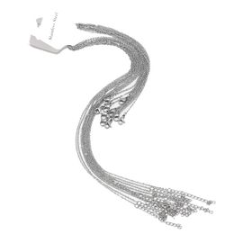 Edelstahl Silber Gliederkette Damen Herren Halskette für DIY Halskette Schmuckherstellung