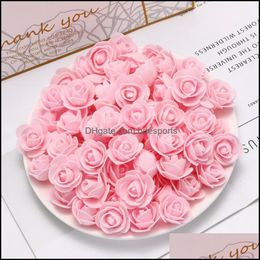 Decorative Flowers Wreaths Festive Party Supplies Home Garden 50Pcs Pe Mini Artificial For Wedding Decoration Accessories Fake Foma Bears