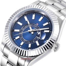 uxury watch Date Gmt Laojiashi log type 40mm luminous function automatic mechanical business steel band blue glass men's Watch