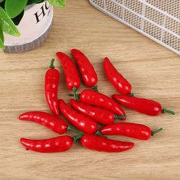 Simulation Mini Decorative Flowers Foam Vegetable Artificial Chili Autumn Decor Fake Food Artificial Fruit Home Resturant