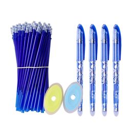 506PcsSet Erasable Gel Pen Set Refills Rod 05mm Washable Handle Magic Erasable Pen for Office School Writing Stationery 220714