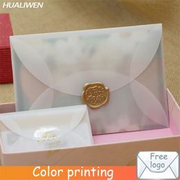 20pcslot Custom Semitransparent Sulfuric Acid Paper lopes For DIY Postcard Cards Storage Wedding Invitation Gift Packing 220711