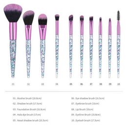 NXY Makeup Brushes Zzdog 7 10pcs High Quality Cosmetics Tool Kit Soft Set Eye Shadow Powder Foundation Eyebrow Blending Beauty Brush 0406