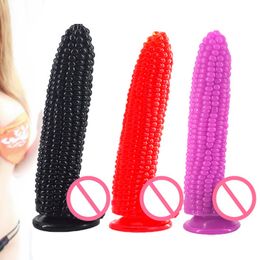 EXVOID Corn Shape Jelly Dick G Spot Massager Realistic Penis No Vibrator Big Dildo sexy Toys for Woman Female Masturbator