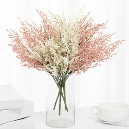 Decorative Flowers & Wreaths Baby Breath Gypsophila Artificial Bouquet PE Lavender Fake Wedding Party Christmas Floral Arrangement Home Deco