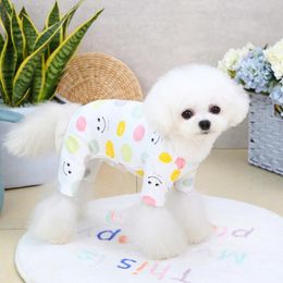 Dog Apparel teddy clothes clothing pet four-legged clothes pure cotton spring and summer new