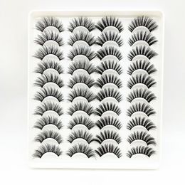 lashes 20 pairs 3D Faux Mink Lashes Natural False Eyelashes Dramatic Volume Eyelash Extension Makeup thick