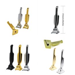 Creative Silver Gold Black Metal Smoking Tobacco Pipe Mill Sniffer Snuff Tube Smoking pipes