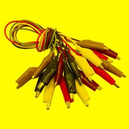 Other Lighting Accessories 10Pcs Alligator Clip Electrical Test Leads Jumper Wire Double-ended Cable Crocodile Clips Connector Size 27mm 35m