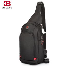 BALANG Crossbody Bags for Men Messenger Chest Casual Bag Waterproof Nylon Single Shoulder Strap Pack Fashion Y201224