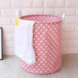 Laundry Bags Nordic Waterproof Storage Bag Household Folding Cotton Linen Basket Bathroom Bedroom Dirty Clothes