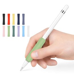 Soft Silicone Grip for Apple Pencil 1/2 Protective Case Anti-scratch Shockproof Non-slip Sleeve for Stylus Pen Writing