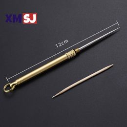 Titanium Alloy Shisha Tin Foil Puncher Outdoor Edc Multifunctional Toothpick Fruit Fork Camping Tool Hookah Accessories