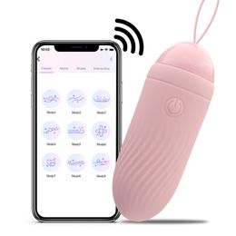 85mm sexyy Egg Bluetooth Vibrators for Women Nipple Clitoris Vaginal Ball Anal Plug Female Masturbator Panties sexy Toys Erotic