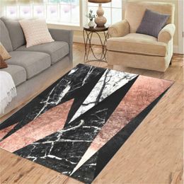 Carpets Nordic Stripe Printed Carpet For Livingroom Mat Living Room Bedroom Long Kitchen Floor Doormat Bath MatCarpets