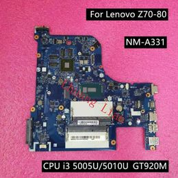 Motherboards NM-A331 For Lenovo Z70-80 Laptop Motherboard With CPU I3 5005U/5010U GT920M 2G DDR3 100% Fully TestedMotherboards