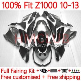 Injection Mold Fairings For KAWASAKI NINJA Z-1000 Z 1000 R 2010-2013 Years Bodys 20No.87 Z-1000R Z1000 10 11 12 13 Z1000R 2010 2011 2012 2013 OEM Bodywork grey black