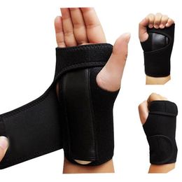 removable wrist splint UK - 1 Pcs Carpal Tunnel Hand Wrist Support Brace Useful Outdoor Splint Sprains Arthritis Band Belt Removable Orthopedic Bandage273T