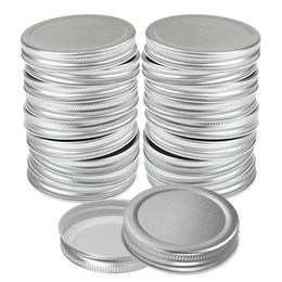 1pcs Tinplate Mason Jar Lids sets Reusable 70/86MM Regular Wide Mouth Leak-Proof Seal Silver Mason Canning Cover Kitchen Supplies