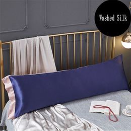 New High-End Products Solid Color Emulation Silk Satin Pillowcase / Long Pillows Case Pillow Cover 50x70cm/48x120cm/48x150cm #/L 201114