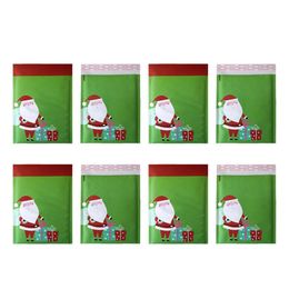 Gift Wrap 20pcs Self Seal Mailing Bubble Mailer Lovely Reindeer School Lightweight Office Paper Christmas Pattern Santa Claus