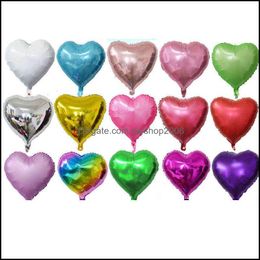 Other Event Party Supplies 18-Inch Love Shape Balloon Aluminum Film Bal Dhzv0